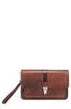 Mancini Buffalo Messenger Bag In Brown