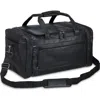 Mancini Carry-on Leather Duffle Bag In Black
