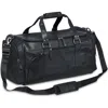 Mancini Leather Duffle Bag In Black