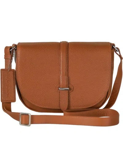 Mancini Lisa Mini Crossbody Bag In Brown