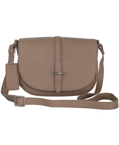 Mancini Lisa Mini Crossbody Bag In Gold
