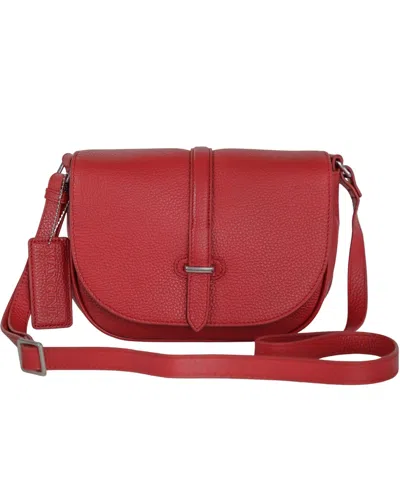 Mancini Lisa Mini Crossbody Bag In Red