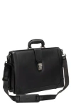 Mancini Litigator Rfid Briefcase In Black