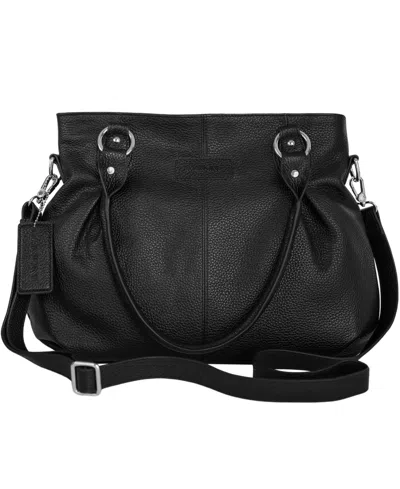 Mancini Melanie Mini Convertible Shoulder Bag In Black