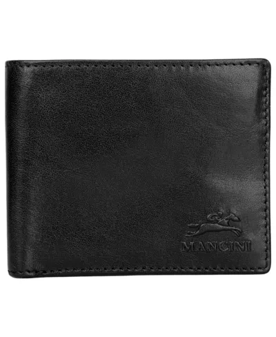 Mancini Men's Bill-fold Wallet In Black