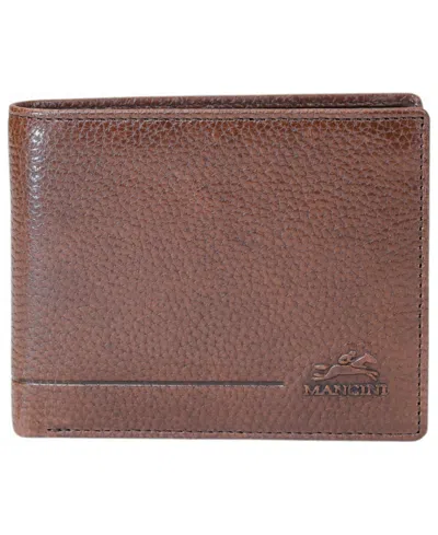 Mancini Men's Bill-fold Wallet In Brown