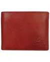 Mancini Men's Bill-fold Wallet In Brown