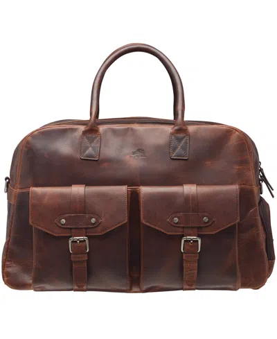Mancini Men's Buffalo Classic Duffel Bag In Brown