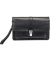 Mancini Men's Buffalo Front Organizer Bag In Black
