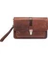 Mancini Men's Buffalo Front Organizer Bag In Brown