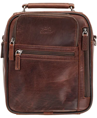 Mancini Men's Buffalo Large Bag In Brown