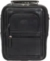 Mancini Men's Buffalo Large Zippered Rear Organizer Bag In Black
