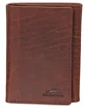 Mancini Men's Buffalo Rfid Secure Trifold Wallet In Brown