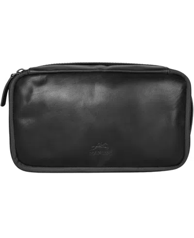 Mancini Men's Classic Toiletry Bag In Black