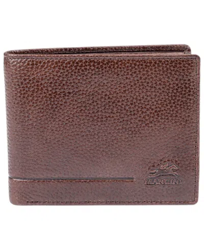 Mancini Men's Fifth Avenue Rfid Secure Billfold Wallet In Brown