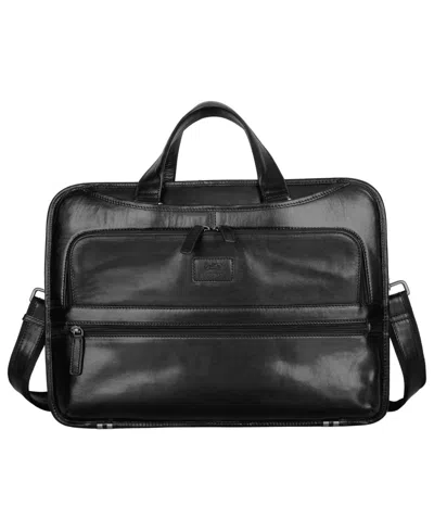 Mancini Men's Laptop Briefcase In Black