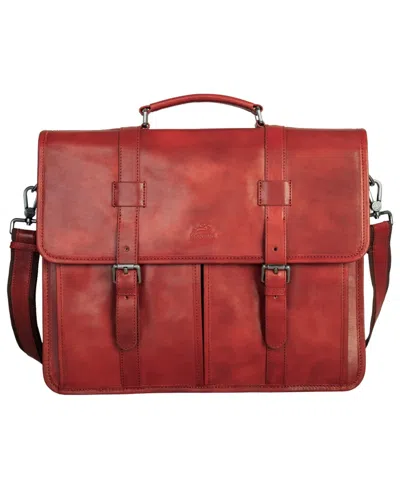 Mancini Men's Laptop Briefcase In Brown