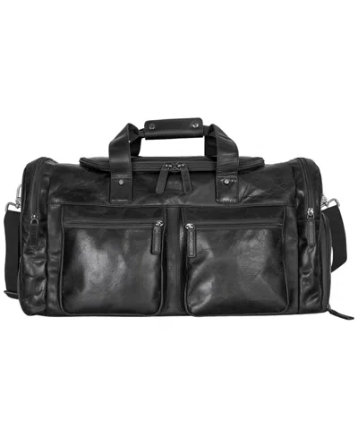 Mancini Men's Large Duffle Bag In Black