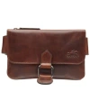 Mancini Men's Slim Waist Bag In Brown