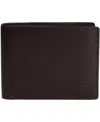 Mancini Men's Sonoma Rfid Secure Left Wing Wallet In Brown