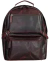 Mancini Men's Zippered Backpack In Brown