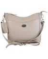 MANCINI PEBBLE ELIZABETH LEATHER CROSSBODY HANDBAG