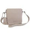 MANCINI PEBBLED COLLECTION PAGE LEATHER CROSSBODY BAG