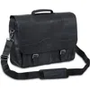 Mancini Porthole Rfid Briefcase In Black
