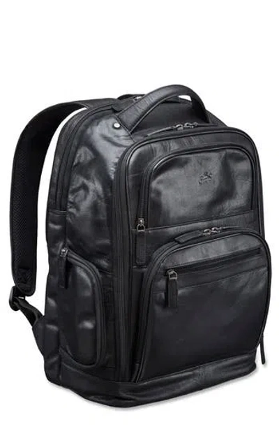 Mancini Rfid 15.6-inch Laptop Backpack In Black