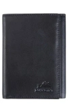 Mancini Rfid Trifold Wallet In Black