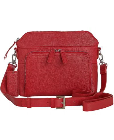 Mancini Sheilagh Mini Crossbody Bag In Red