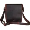 Mancini Slim Crossbody Bag In Brown