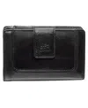 Mancini South Beach Rfid Secure Mini Clutch Wallet In Black