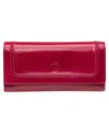 Mancini South Beach Rfid Secure Quadruple Fold Wallet In Pink