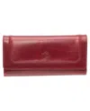 Mancini South Beach Rfid Secure Trifold Wallet In Red