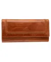 Mancini South Beach Rfid Secure Trifold Wallet In Tan
