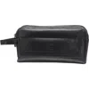 Mancini Two-compartment Toiletry Bag In Black