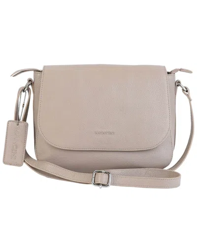 Mancini Women's Pebbled Amy Crossbody Handbag In Mushroom