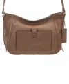 Mancini Women's Pebbled Sophia Crossbody Handbag In Camel
