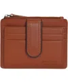 Mancini Women's Sonoma Rfid Secure Card Case Wallet In Tan