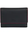 Mancini Women's Sonoma Rfid Secure Clutch Wallet In Black