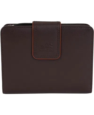 Mancini Women's Sonoma Rfid Secure Clutch Wallet In Brown