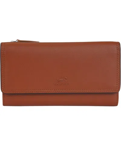 Mancini Women's Sonoma Rfid Secure Clutch Wallet In Tan