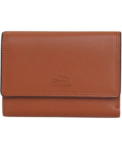 Mancini Women's Sonoma Rfid Secure Clutch Wallet In Tan