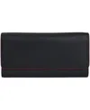 Mancini Women's Sonoma Rfid Secure Quad Fold Wallet In Black