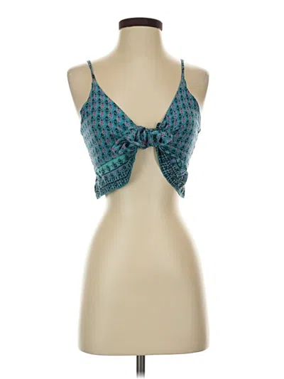 Pre-owned Mandala Sleeveless Blouse In Teal