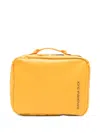 Mandarina Duck Coated Wash Bag In Yellow