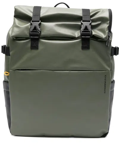 Mandarina Duck Eco Coated Backpack In Green