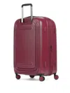 Mandarina Duck Large Logoduck Ribbed Trolley Suitcase In Blue