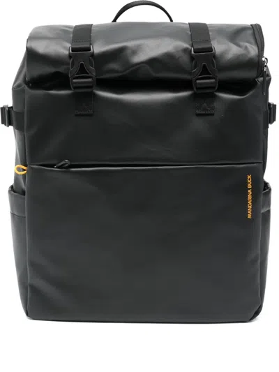 Mandarina Duck Logo Backpack In Black